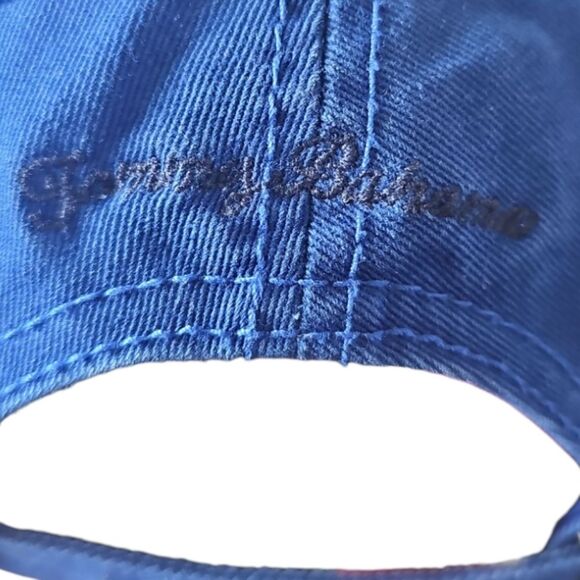 Tommy Bahama Tip Your Hat Margarita Cotton Hat Embroidered Logo Relaxed Fit Blue - Picture 7 of 15